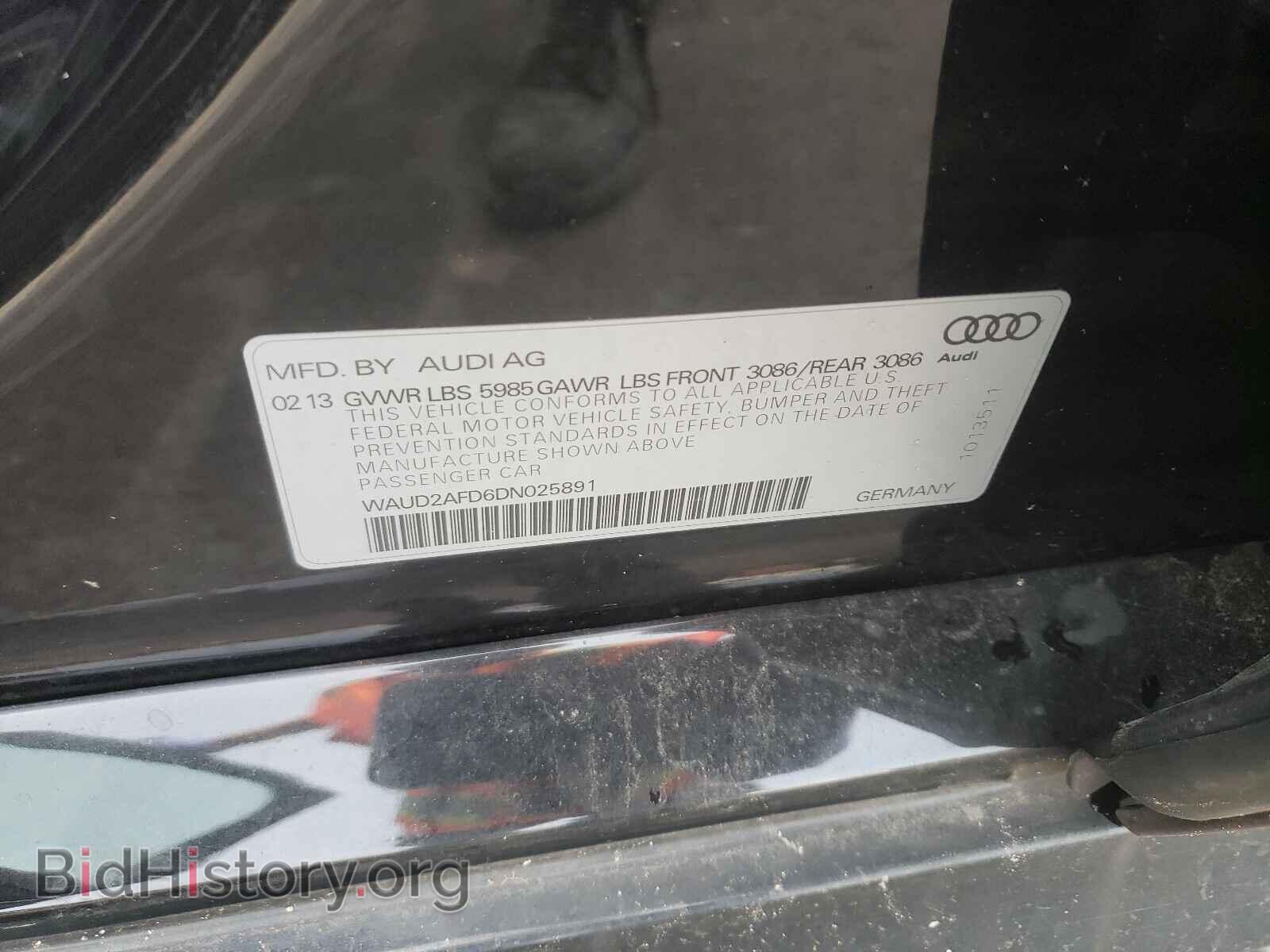 2013 AUDI S8 - VIN: WAUD2AFD6DN025891 - Фото 10