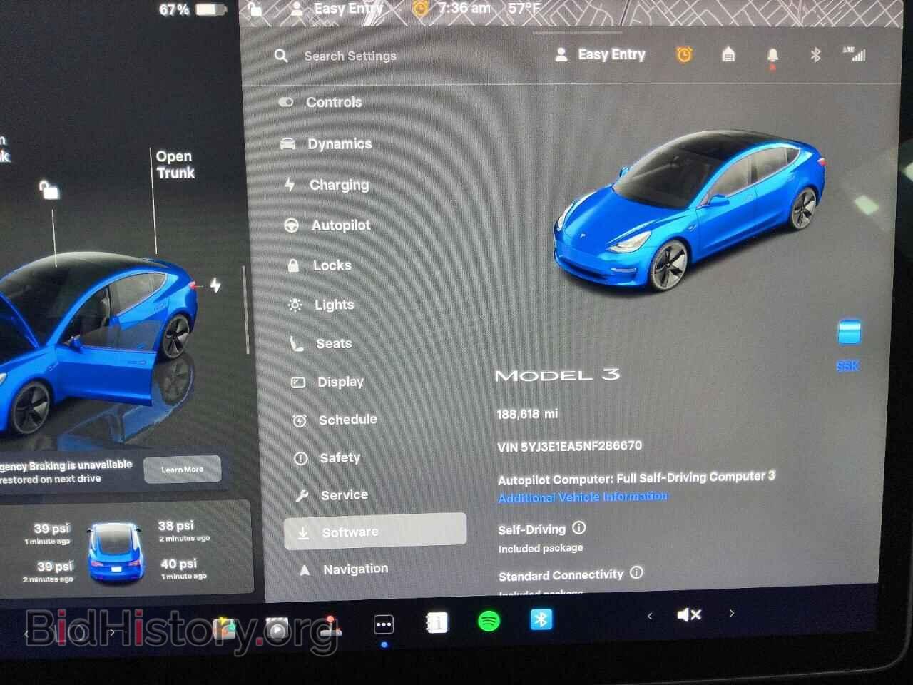 2022 TESLA MODEL 3 - VIN: 5YJ3E1EA5NF286670 - Фото 9