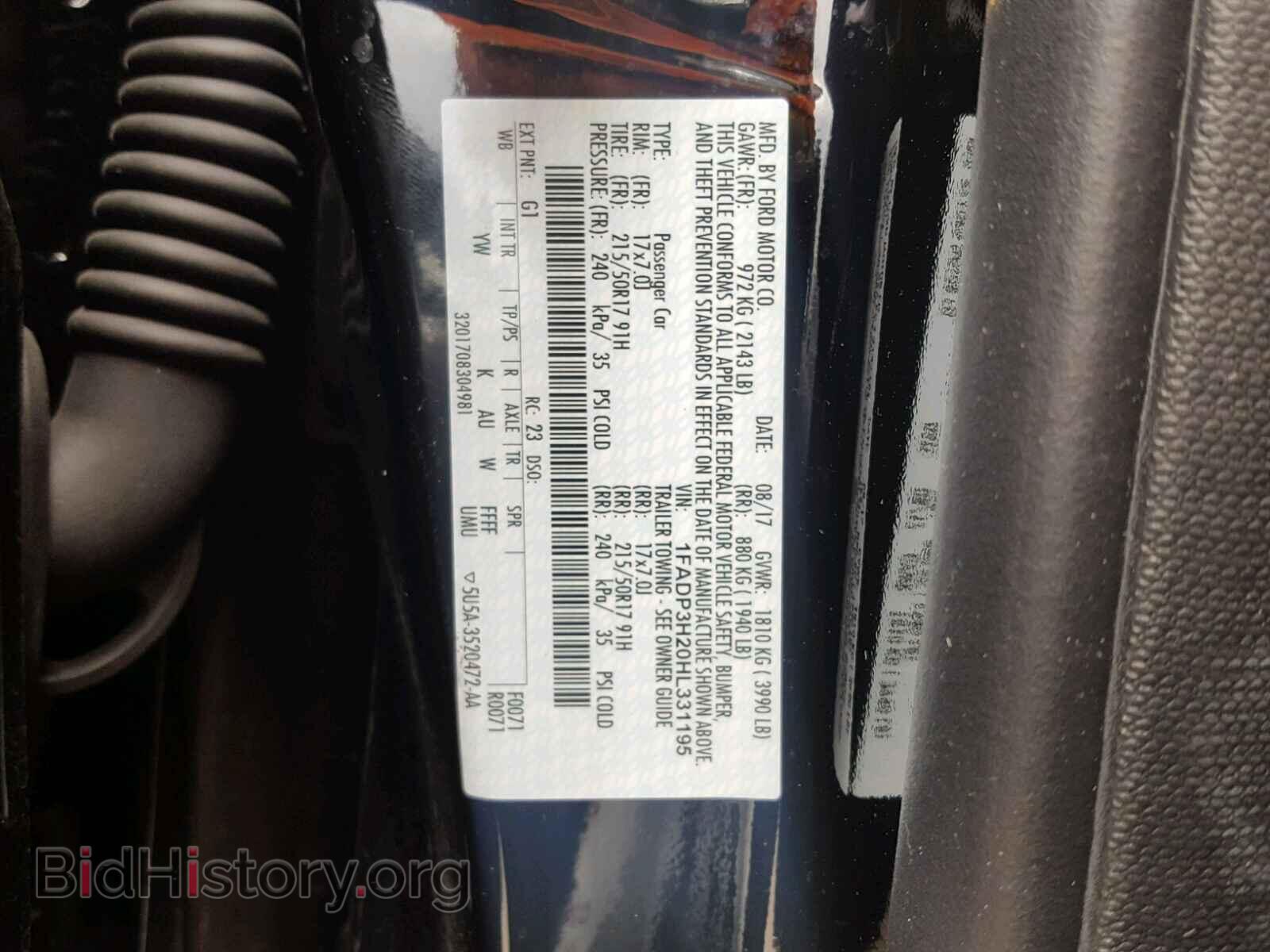 2017 FORD FOCUS - VIN: 1FADP3H20HL331195 - Photo 10