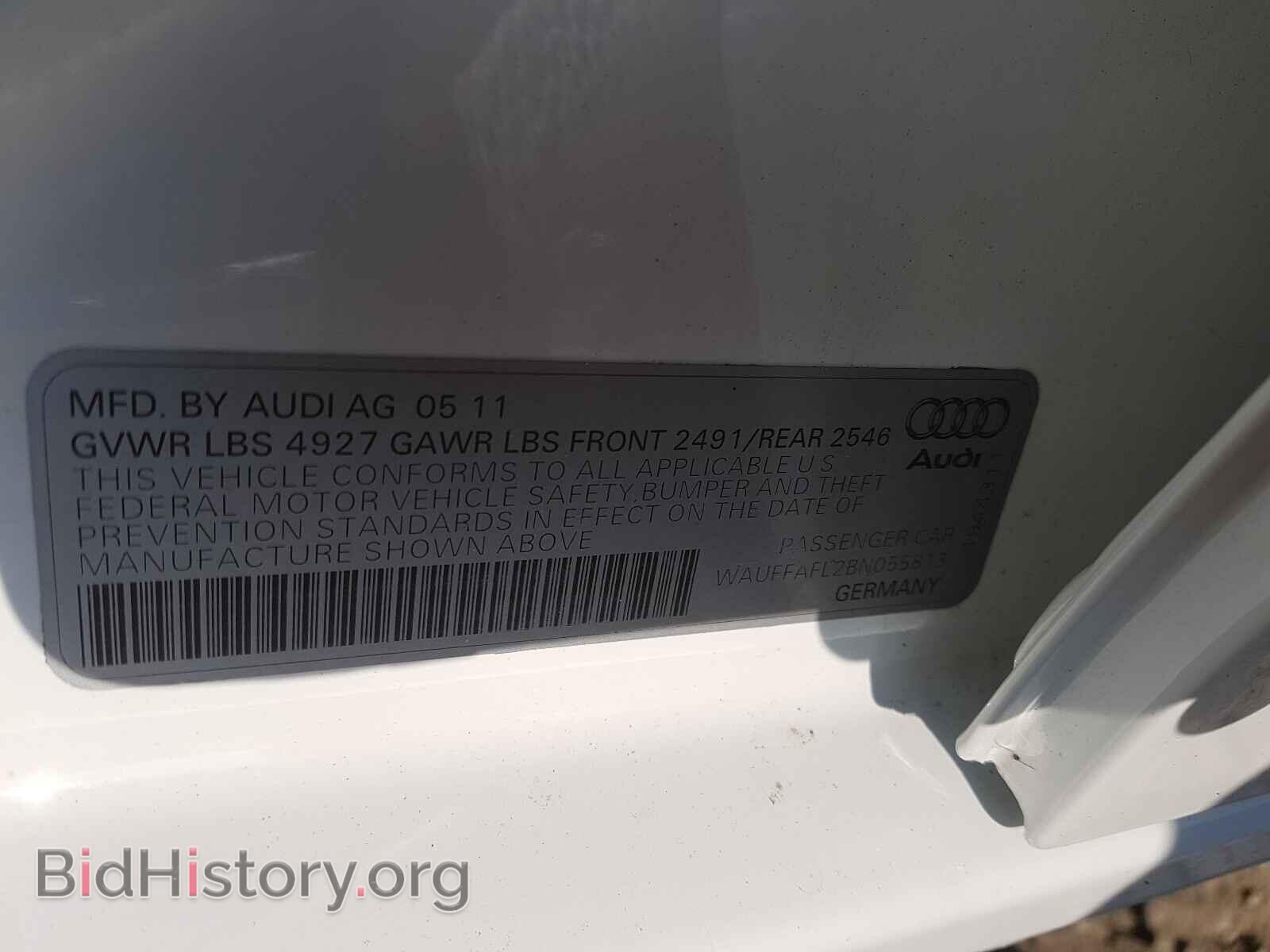 2011 AUDI A4 - VIN: WAUFFAFL2BN055813 - Фото 10