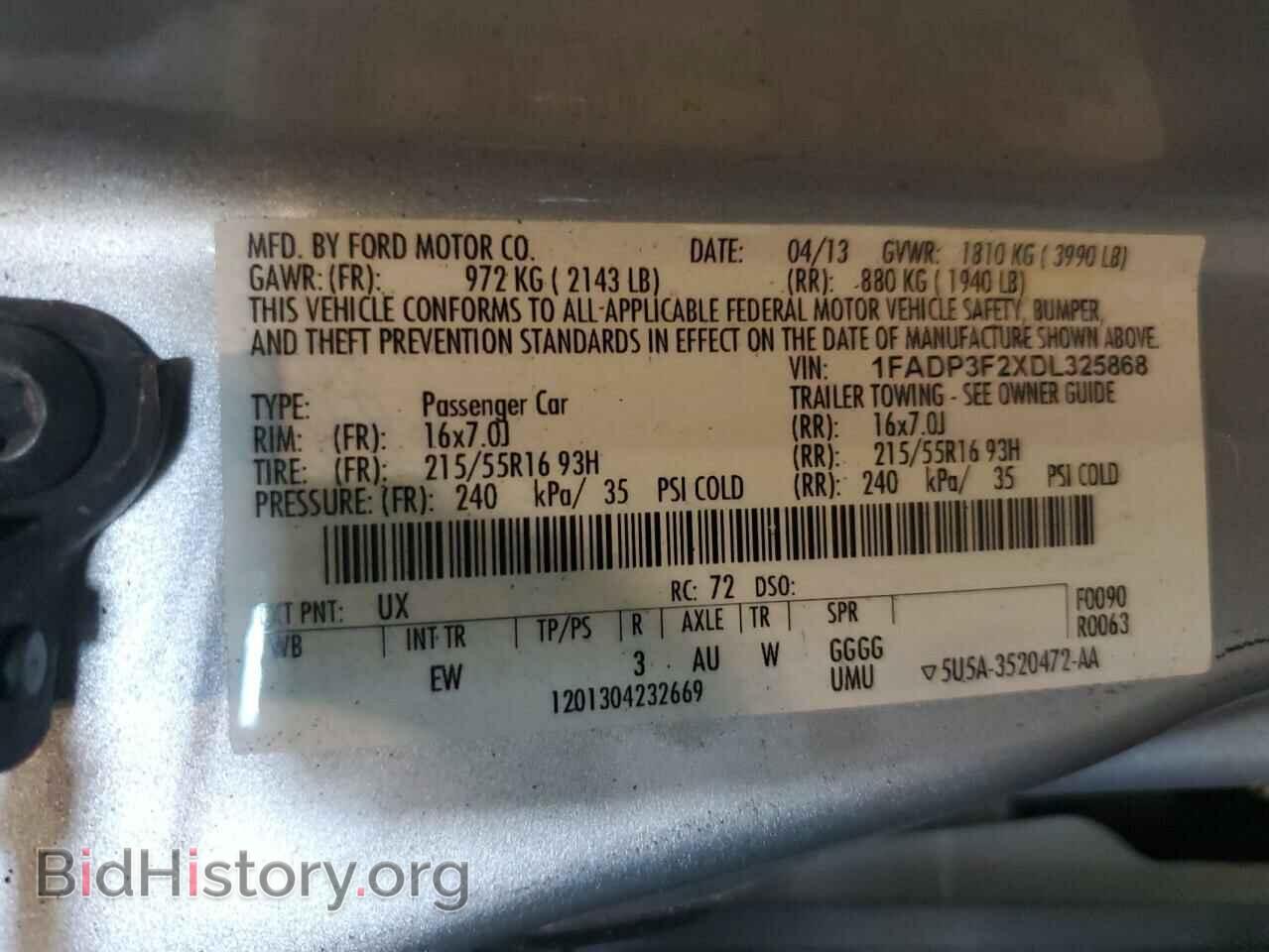 2013 FORD FOCUS - VIN: 1FADP3F2XDL325868 - Photo 12