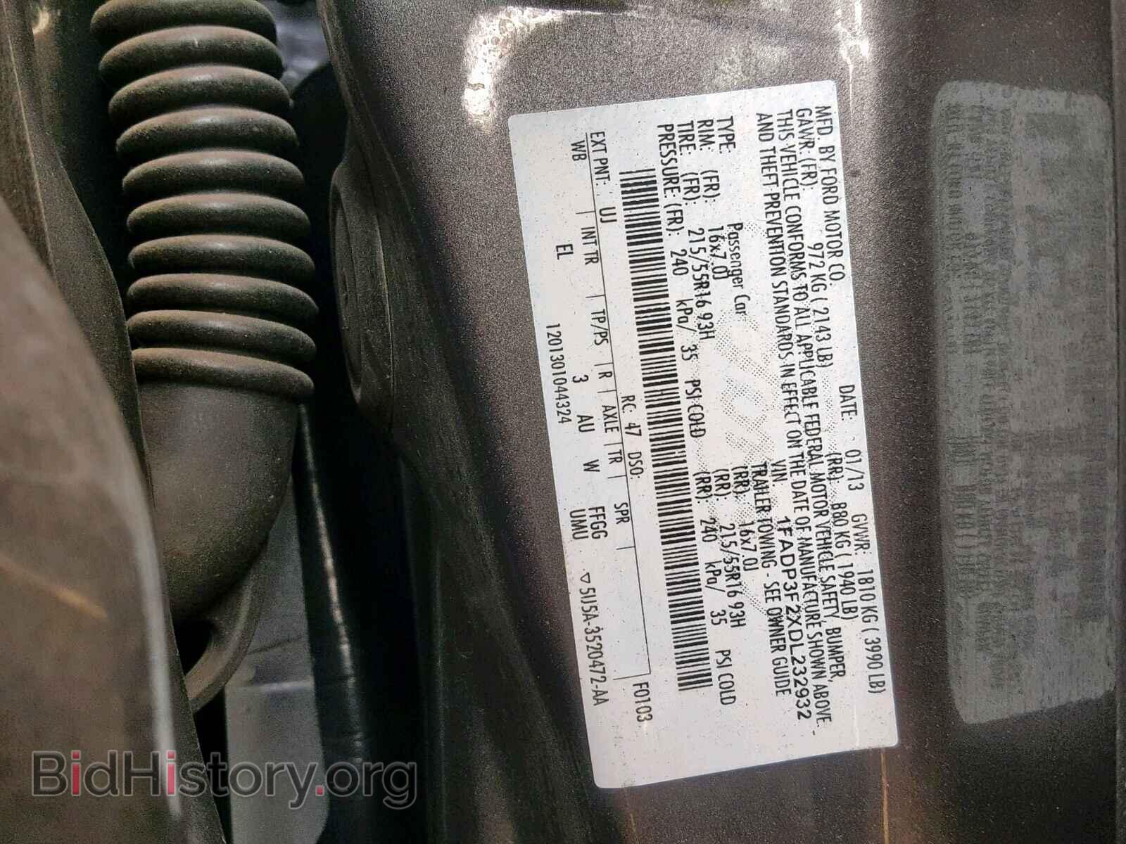 2013 FORD FOCUS SE - VIN: 1FADP3F2XDL232932 - Фото 10