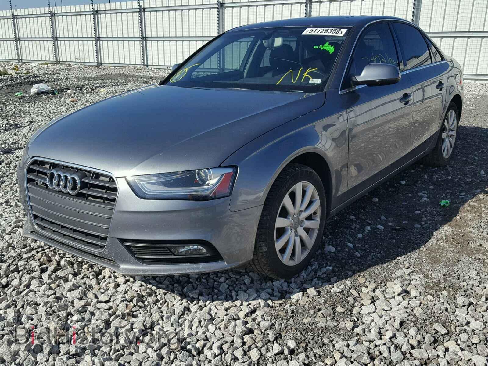 2013 AUDI A4 - VIN: WAUBFAFL6DN019611 - Фото 2