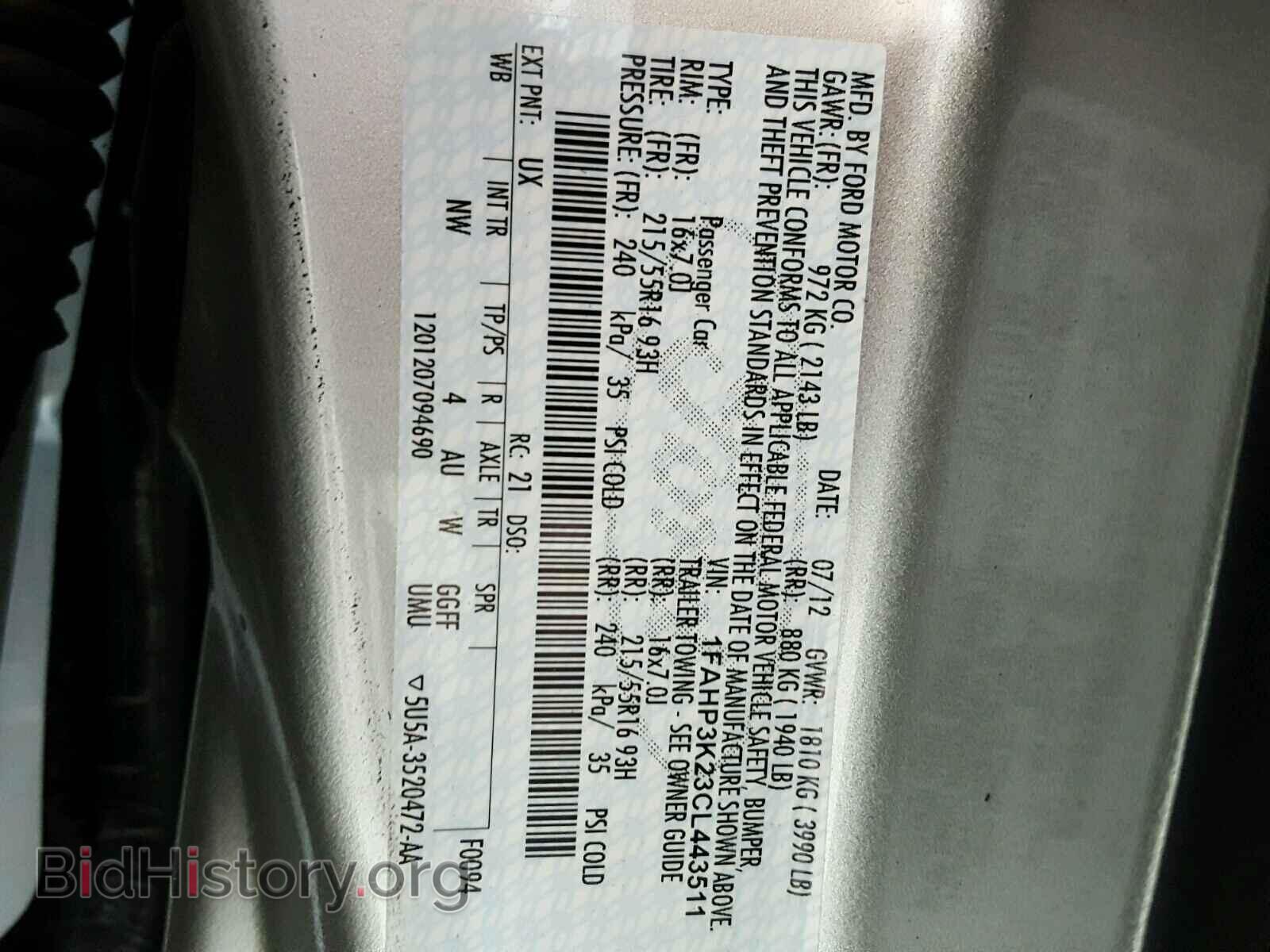 2012 FORD FOCUS - VIN: 1FAHP3K23CL443511 - Photo 10