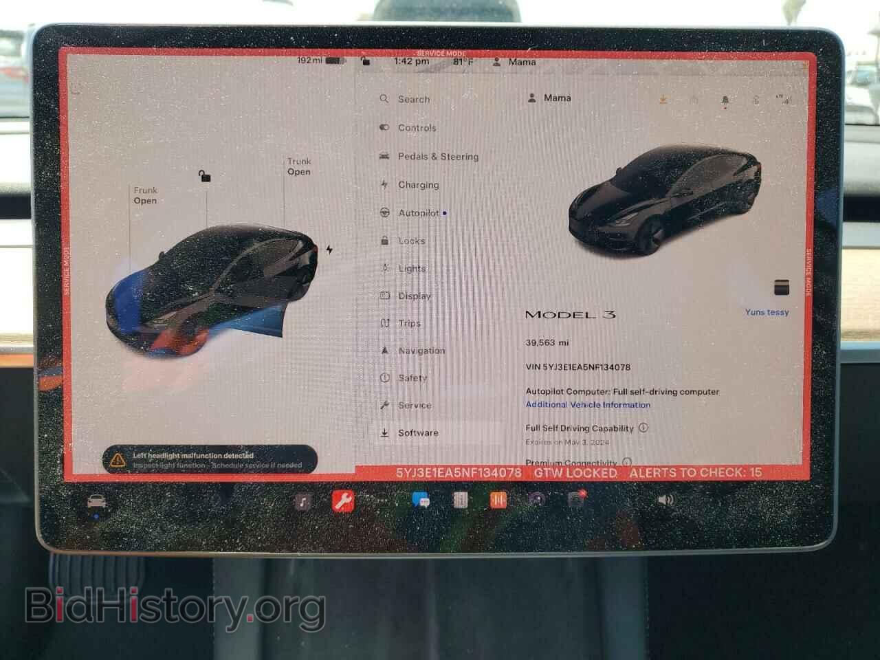 2022 TESLA MODEL 3 - VIN: 5YJ3E1EA5NF134078 - Фото 9