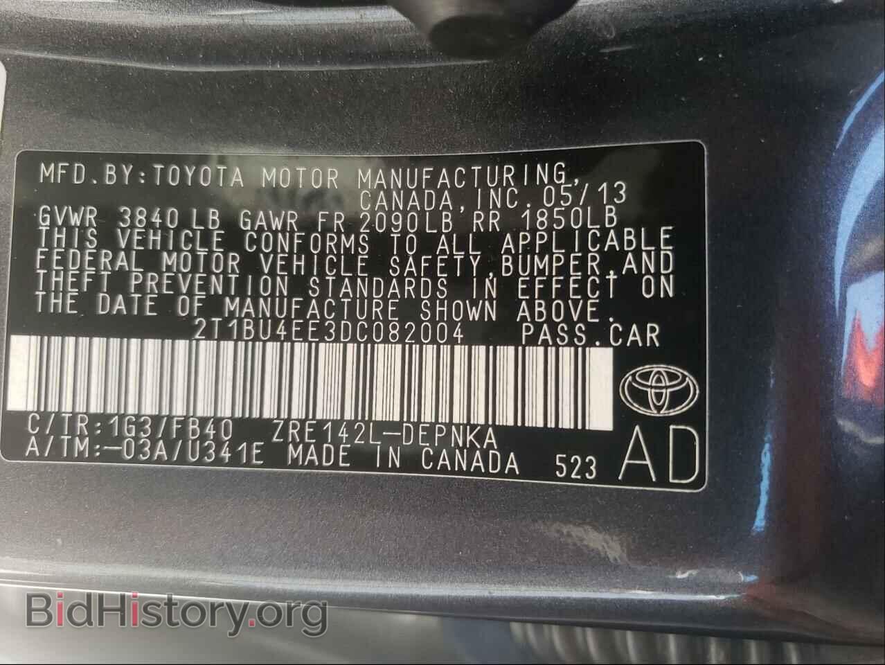 2013 TOYOTA COROLLA - VIN: 2T1BU4EE3DC082004 - Photo 10