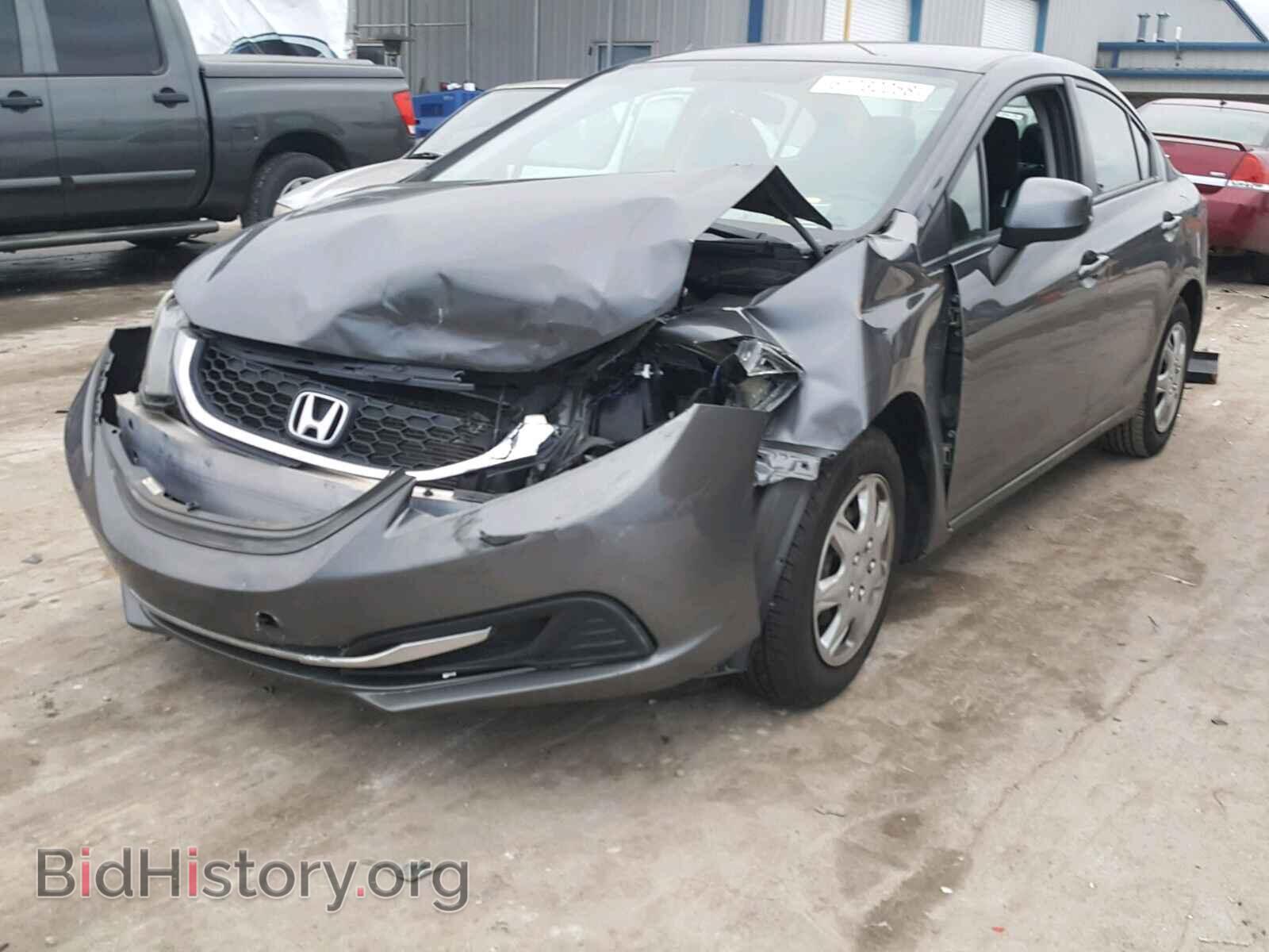 2013 HONDA CIVIC LX - VIN: 2HGFB2F53DH511367 - Фото 2