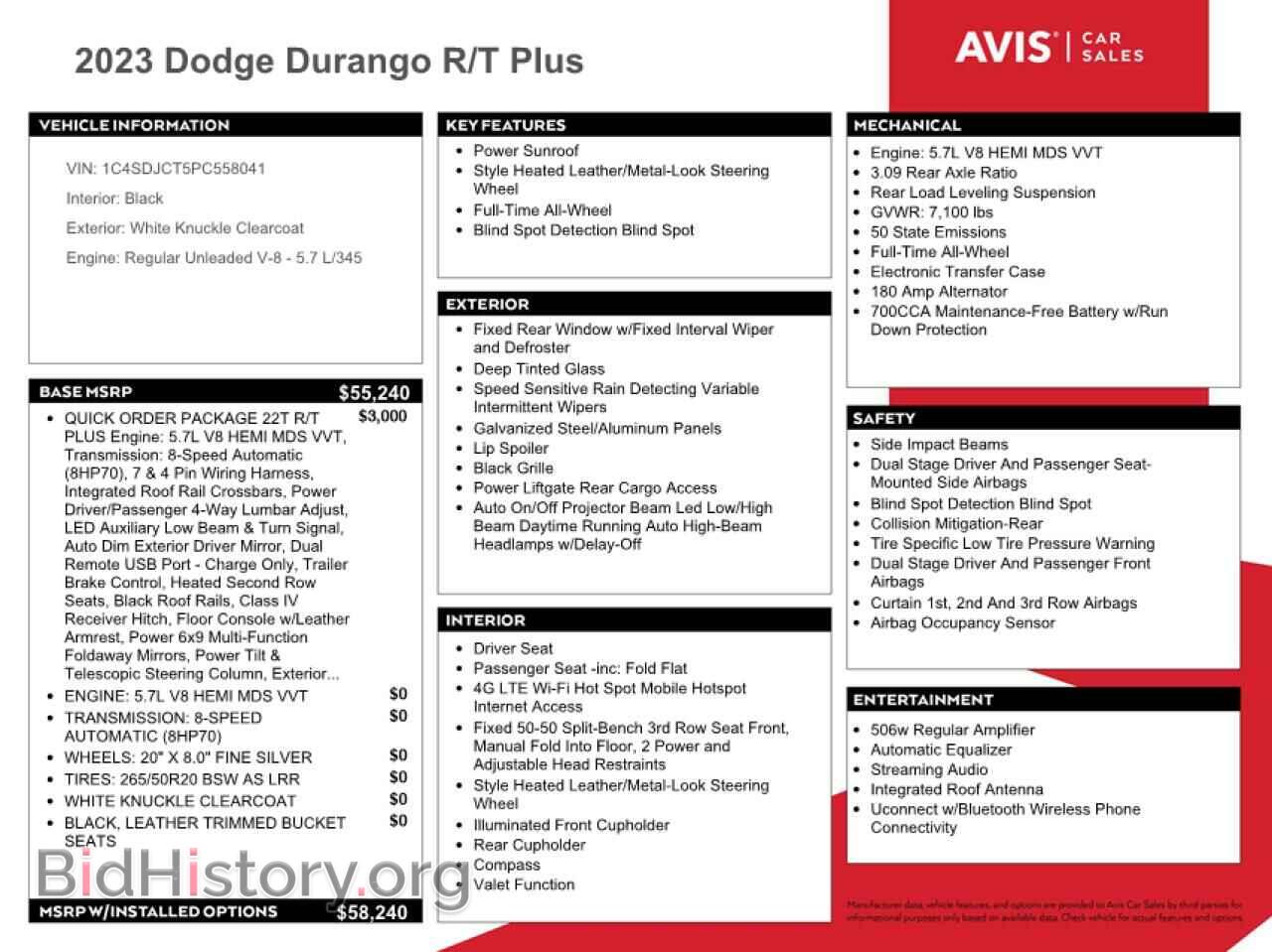 2023 DODGE DURANGO - VIN: 1C4SDJCT5PC558041 - Фото 13