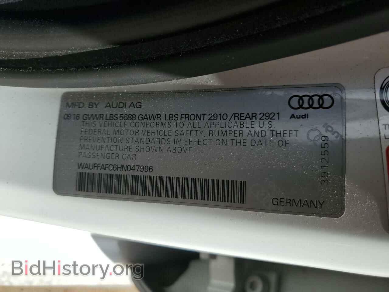 2017 AUDI S6/RS6 - VIN: WAUFFAFC6HN047996 - Фото 14