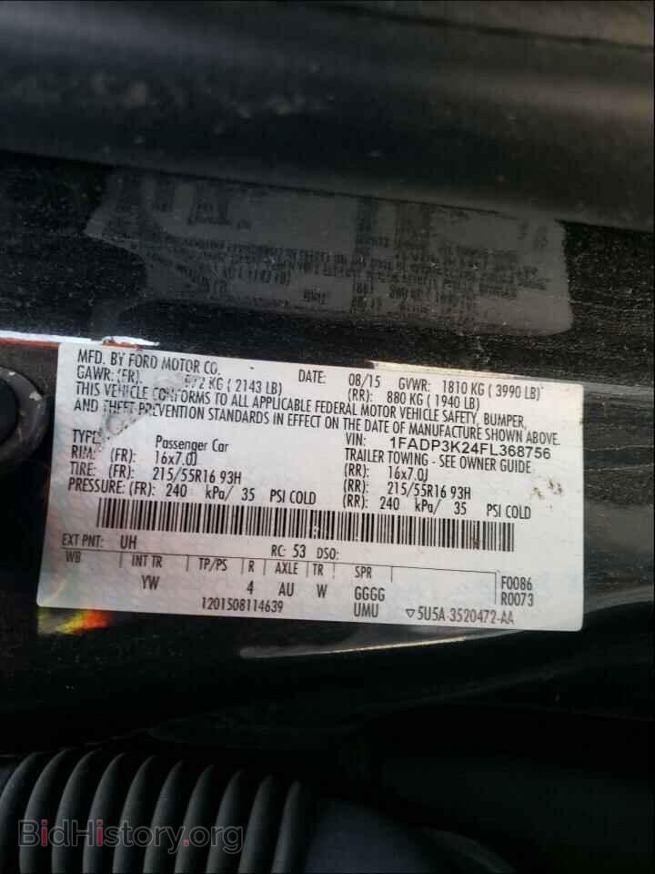 2015 FORD FOCUS - VIN: 1FADP3K24FL368756 - Photo 10