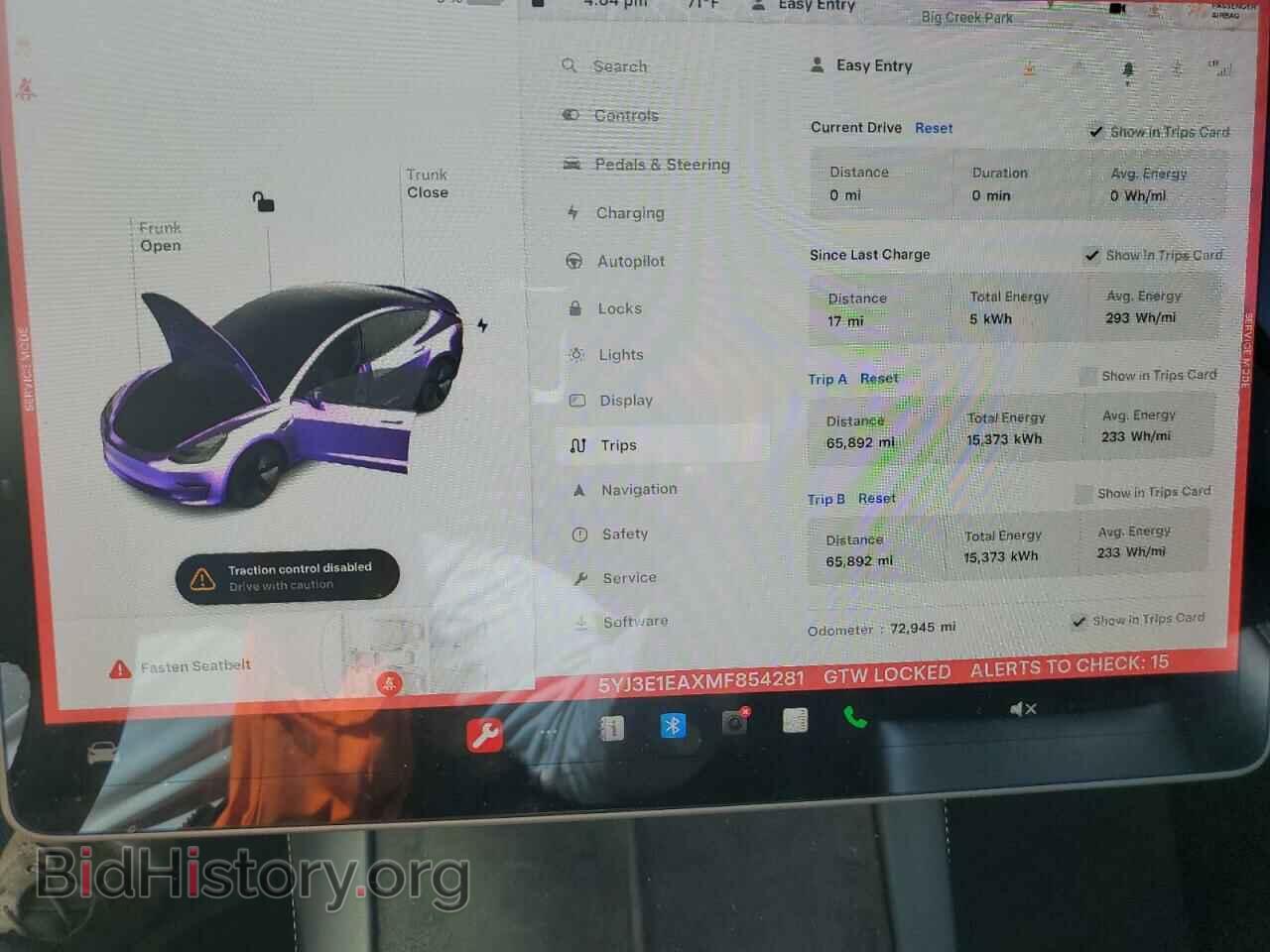 2021 TESLA MODEL 3 - VIN: 5YJ3E1EAXMF854281 - Фото 9