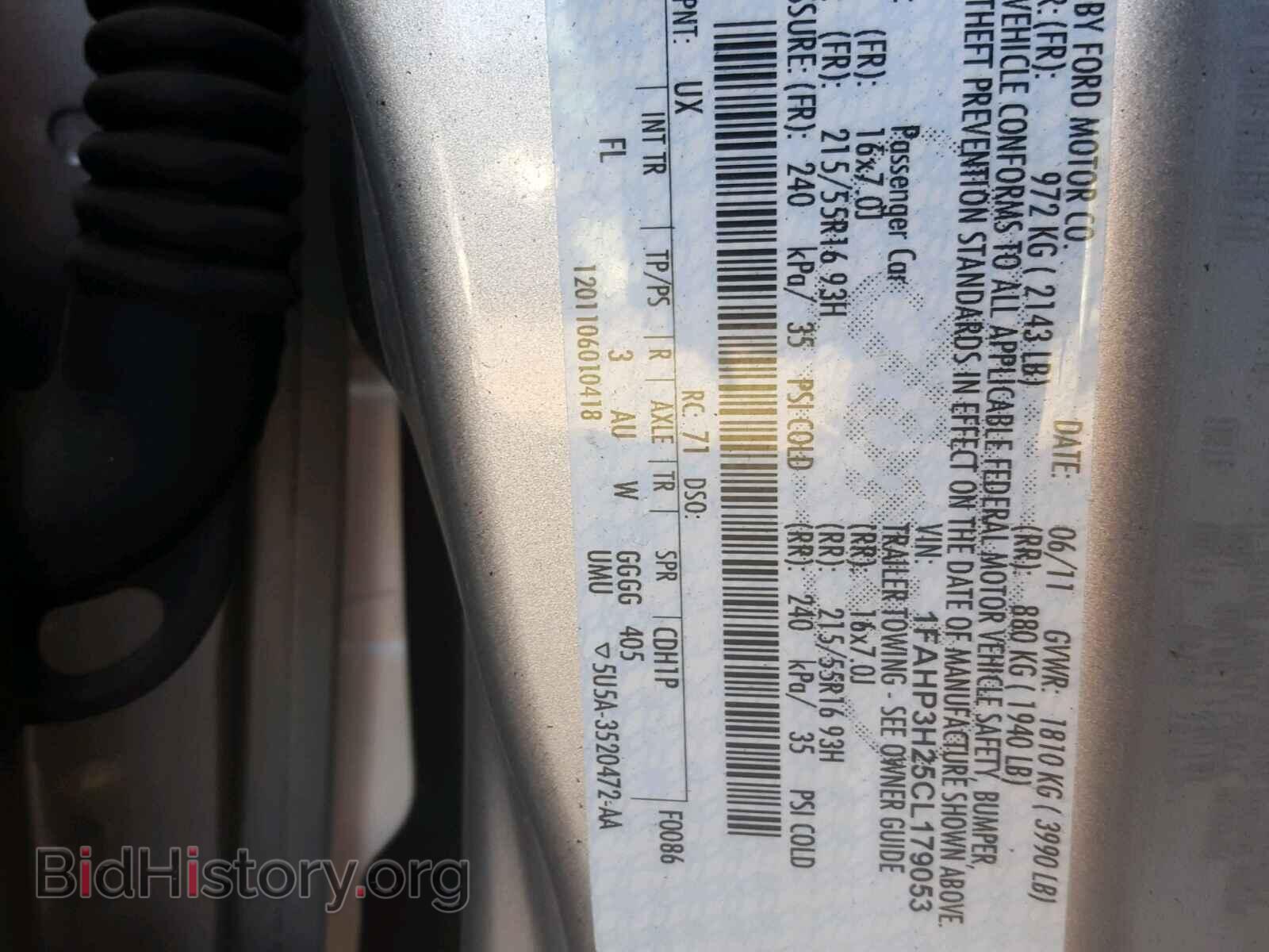 2012 FORD FOCUS - VIN: 1FAHP3H25CL179053 - Photo 10