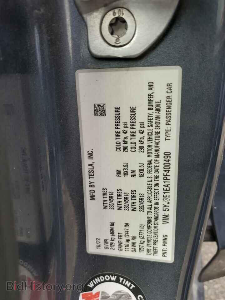 2023 TESLA MODEL 3 - VIN: 5YJ3E1EA1PF400490 - Photo 12