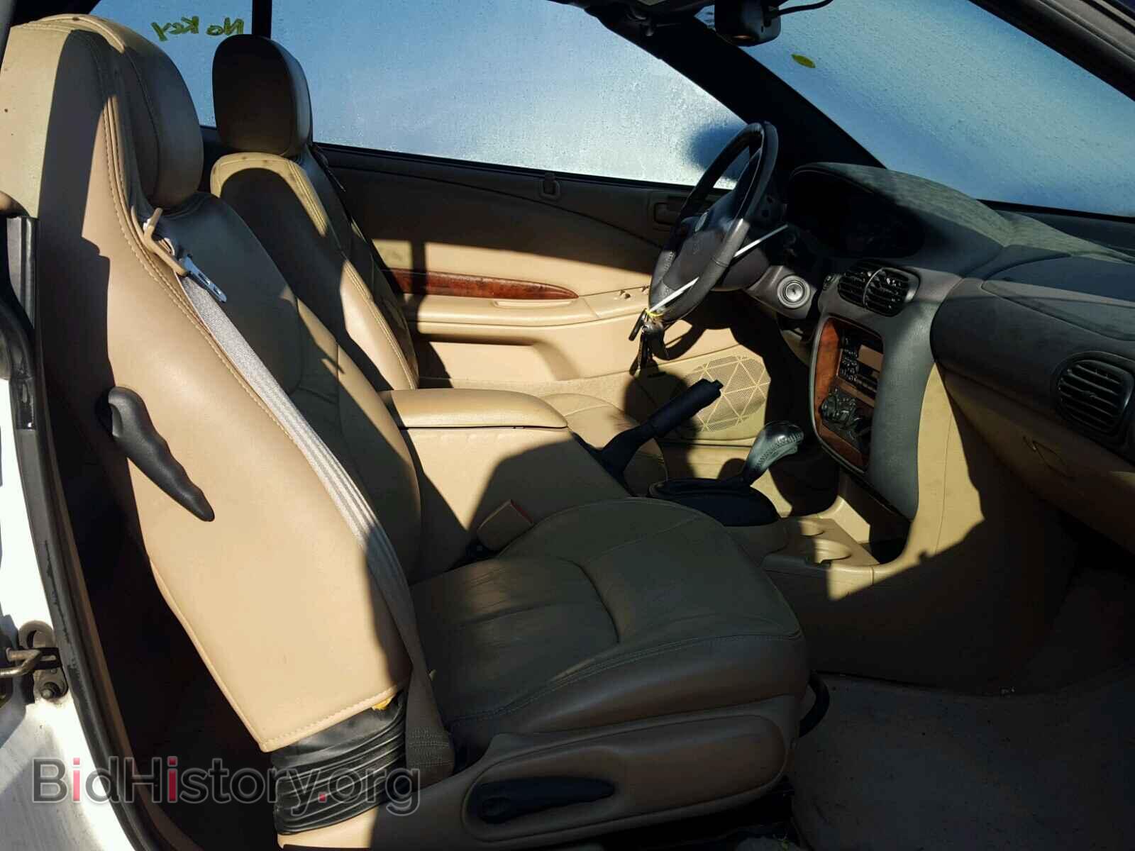 2000 CHRYSLER SEBRING - VIN: 3C3EL55H1YT246082 - Фото 5