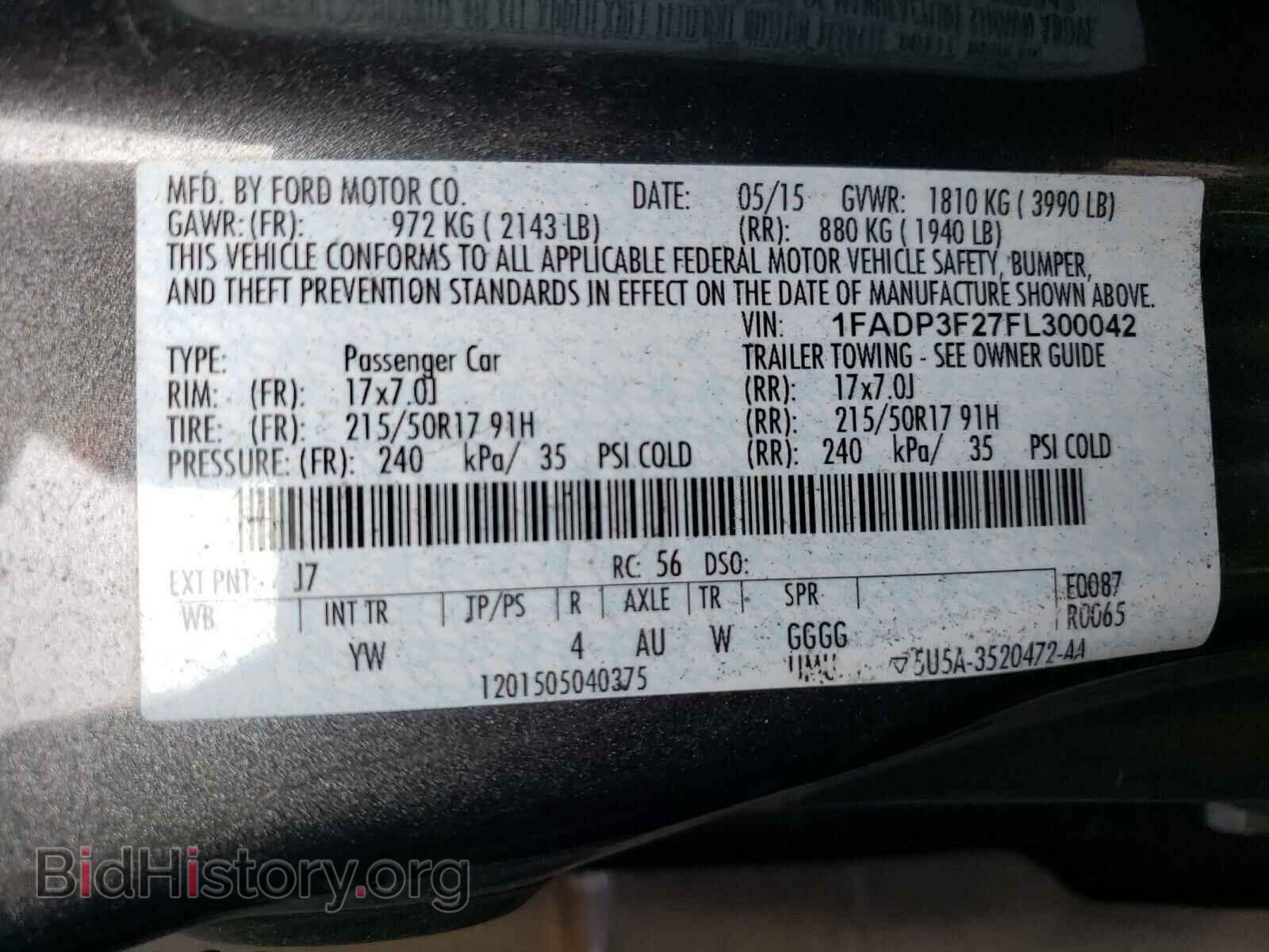 2015 FORD FOCUS - VIN: 1FADP3F27FL300042 - Photo 10