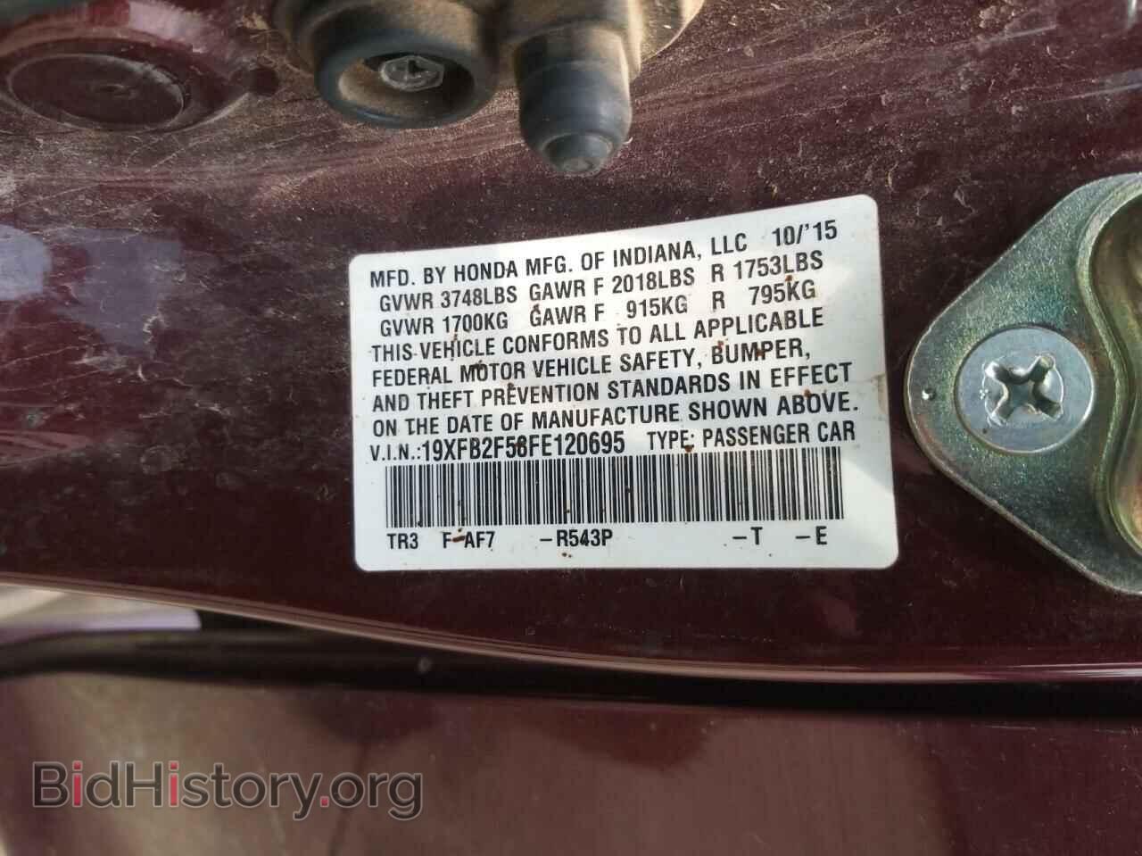 2015 HONDA CIVIC - VIN: 19XFB2F58FE120695 - Фото 10