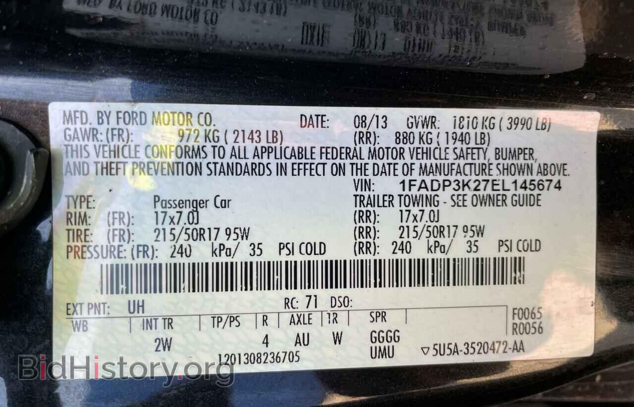 2014 FORD FOCUS - VIN: 1FADP3K27EL145674 - Photo 10