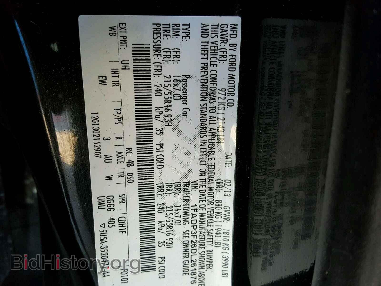 2013 FORD FOCUS - VIN: 1FADP3F26DL261876 - Photo 10