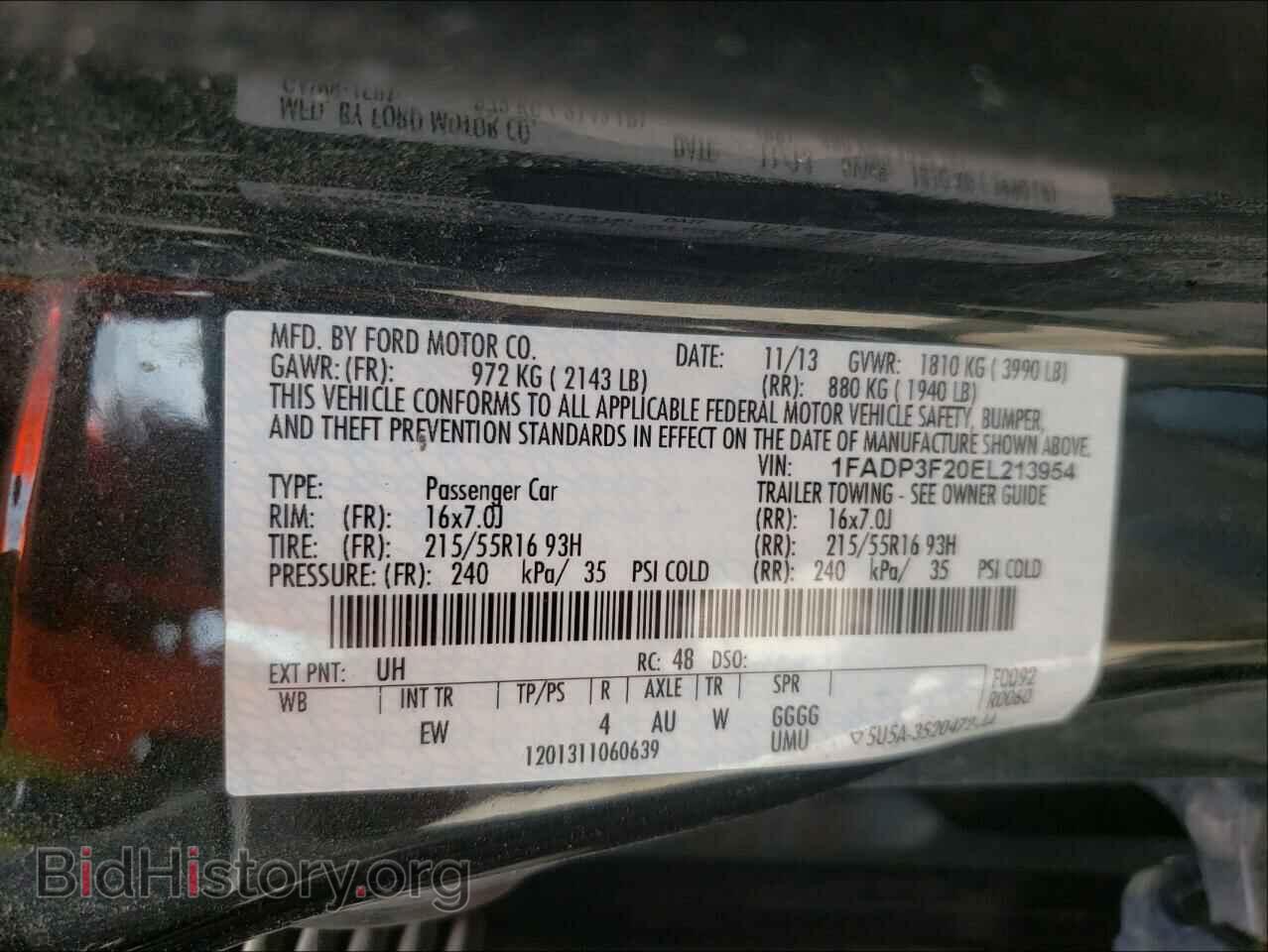 2014 FORD FOCUS - VIN: 1FADP3F20EL213954 - Photo 10