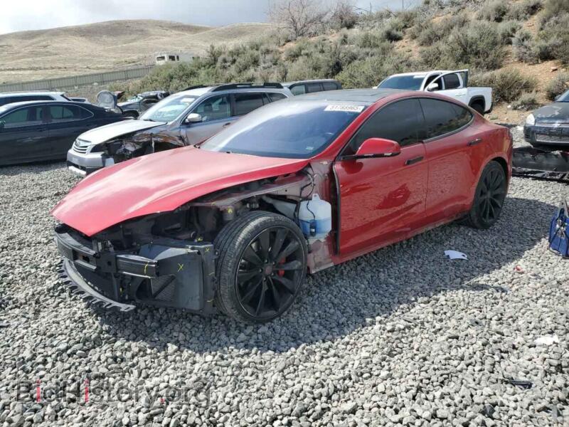2016 Tesla MODEL S (VIN 5YJSA1E43GF141843) — фото 1 из 12, Copart, повреждение: передняя часть