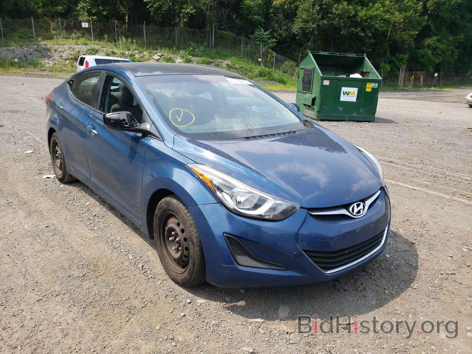 Photo KMHDH4AE0GU546307 - HYUNDAI ELANTRA 2016