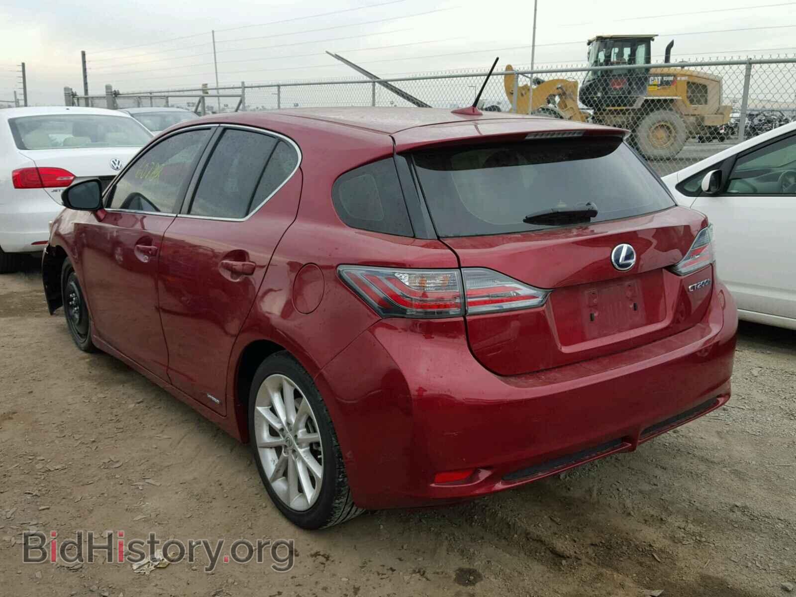 2012 LEXUS CT 200 - VIN: JTHKD5BH0C2094644 - Фото 3