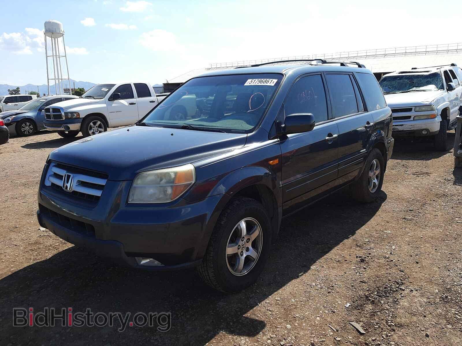 2006 HONDA PILOT - VIN: 5FNYF28426B044337 - Фото 2