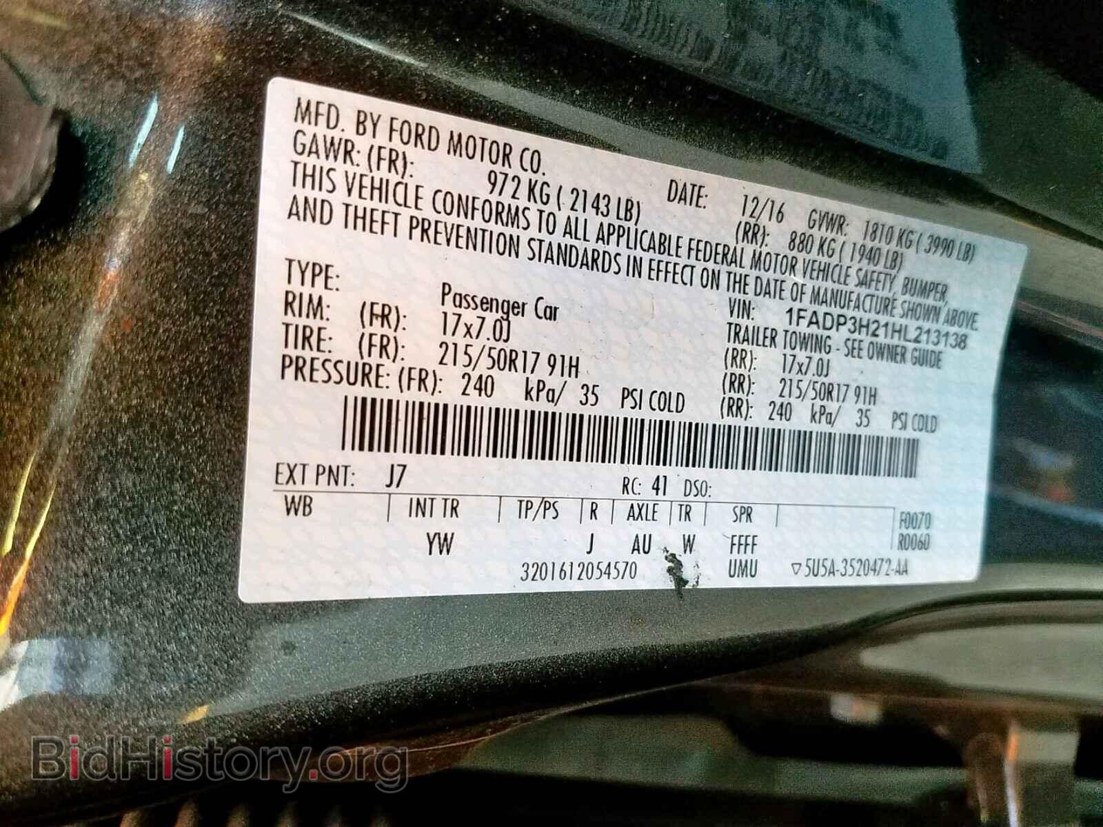 2017 FORD FOCUS - VIN: 1FADP3H21HL213138 - Фото 10