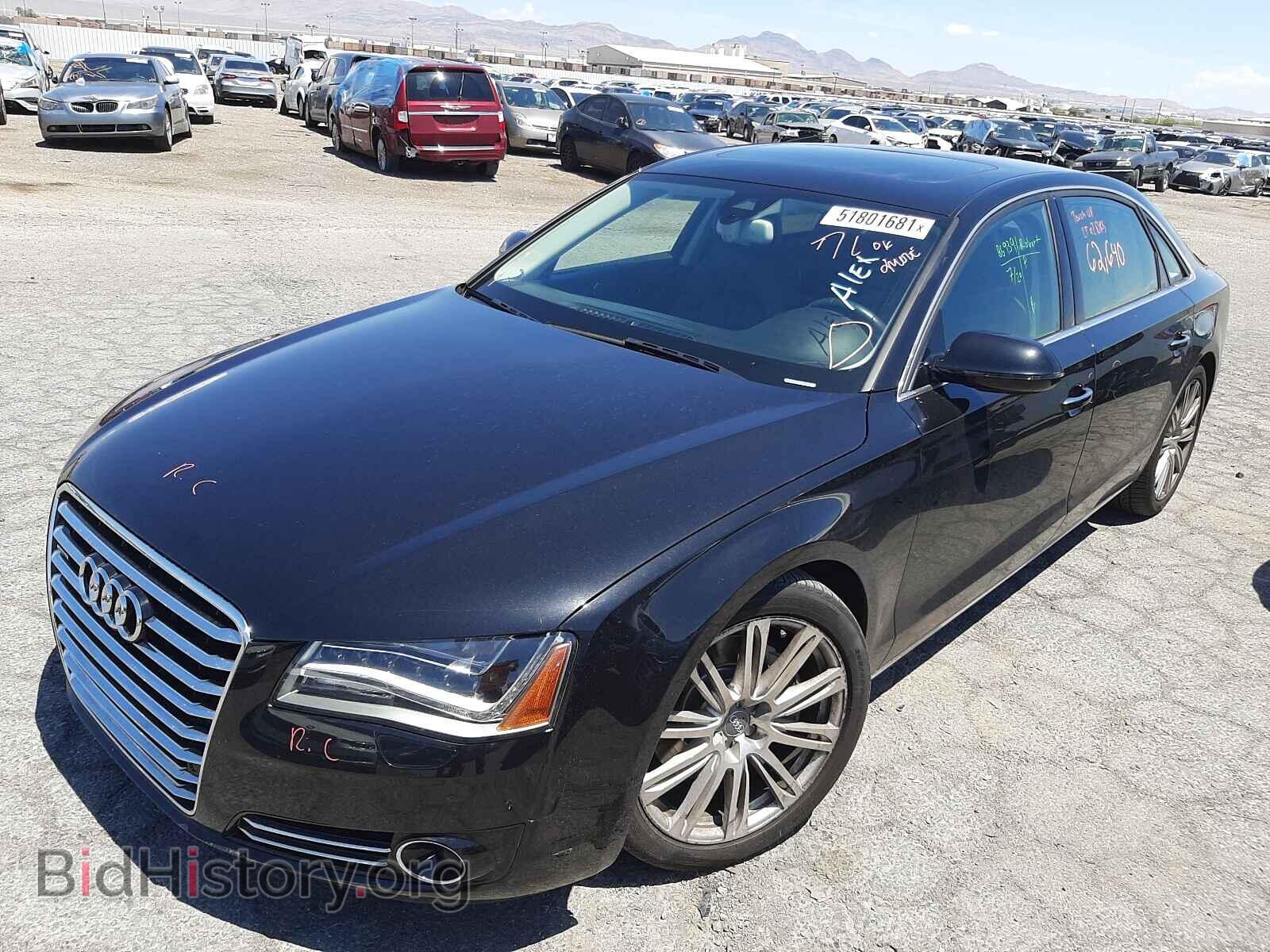 2013 AUDI A8 - VIN: WAURGAFD1DN007371 - Фото 2