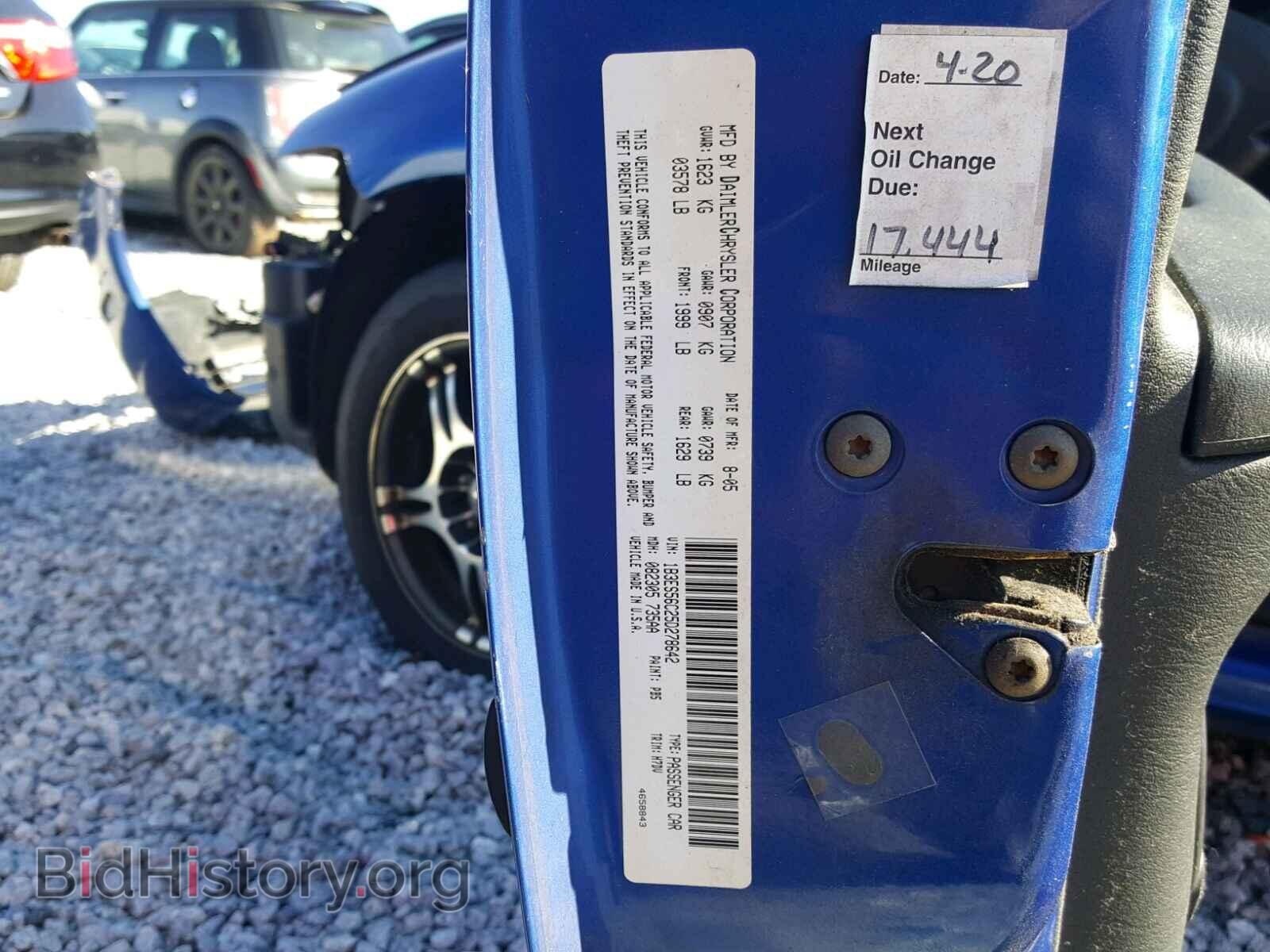 2005 DODGE NEON - VIN: 1B3ES56C25D278642 - Фото 10