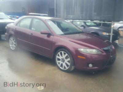 2006 Mazda 6 6 S, бордовый — VIN 1YVHP80D565M61717, Copart
