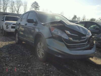 2011 Honda CR-V EX, teal — VIN 5J6RE4H56BL080304, Copart