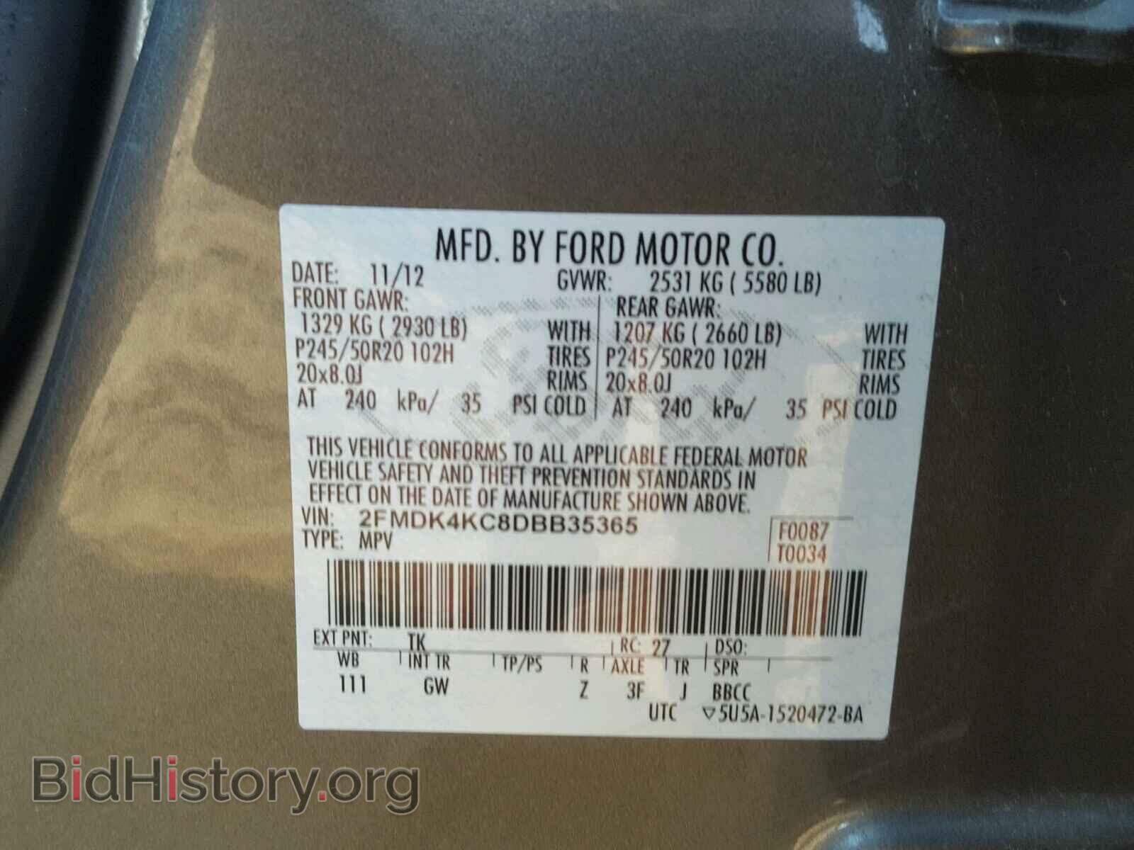2013 FORD EDGE - VIN: 2FMDK4KC8DBB35365 - Photo 10