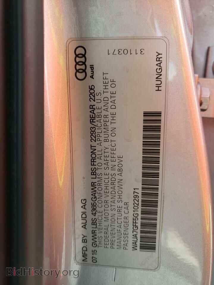 2016 AUDI A3 - VIN: WAUA7GFF5G1022971 - Фото 10