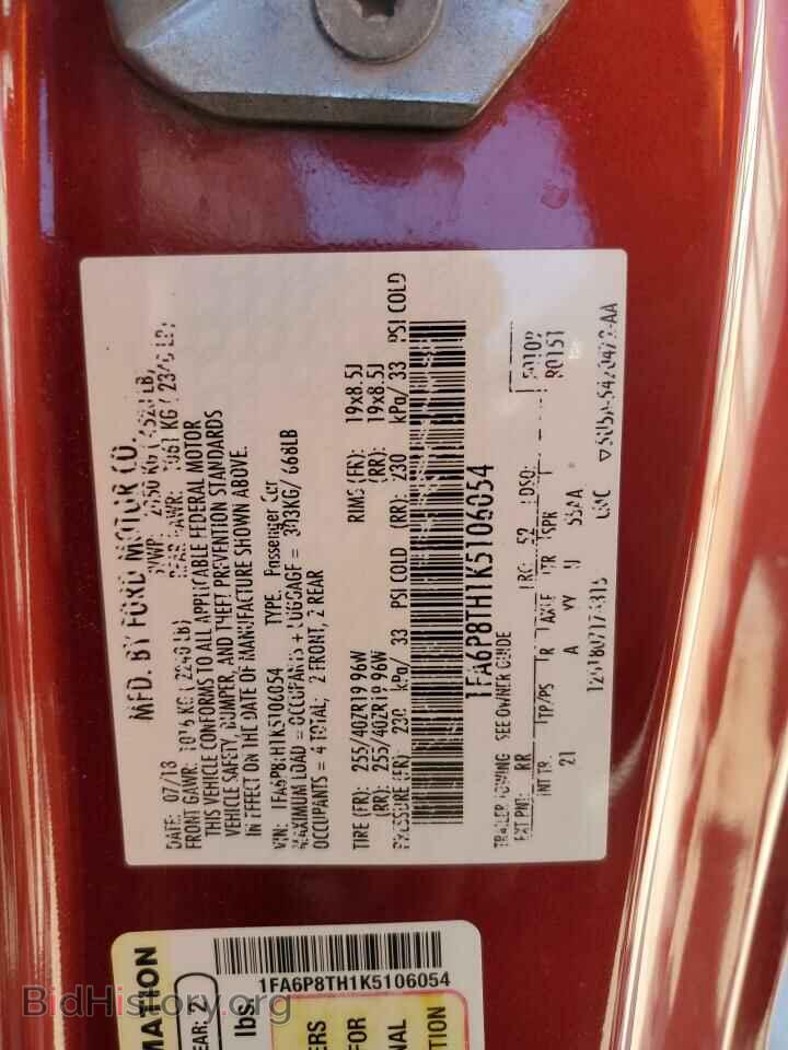2019 FORD ALL Models - VIN: 1FA6P8TH1K5106054 - Photo 12