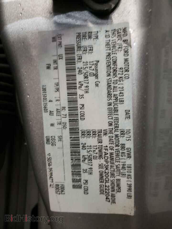 2016 FORD FOCUS - VIN: 1FADP3K20GL222047 - Photo 10