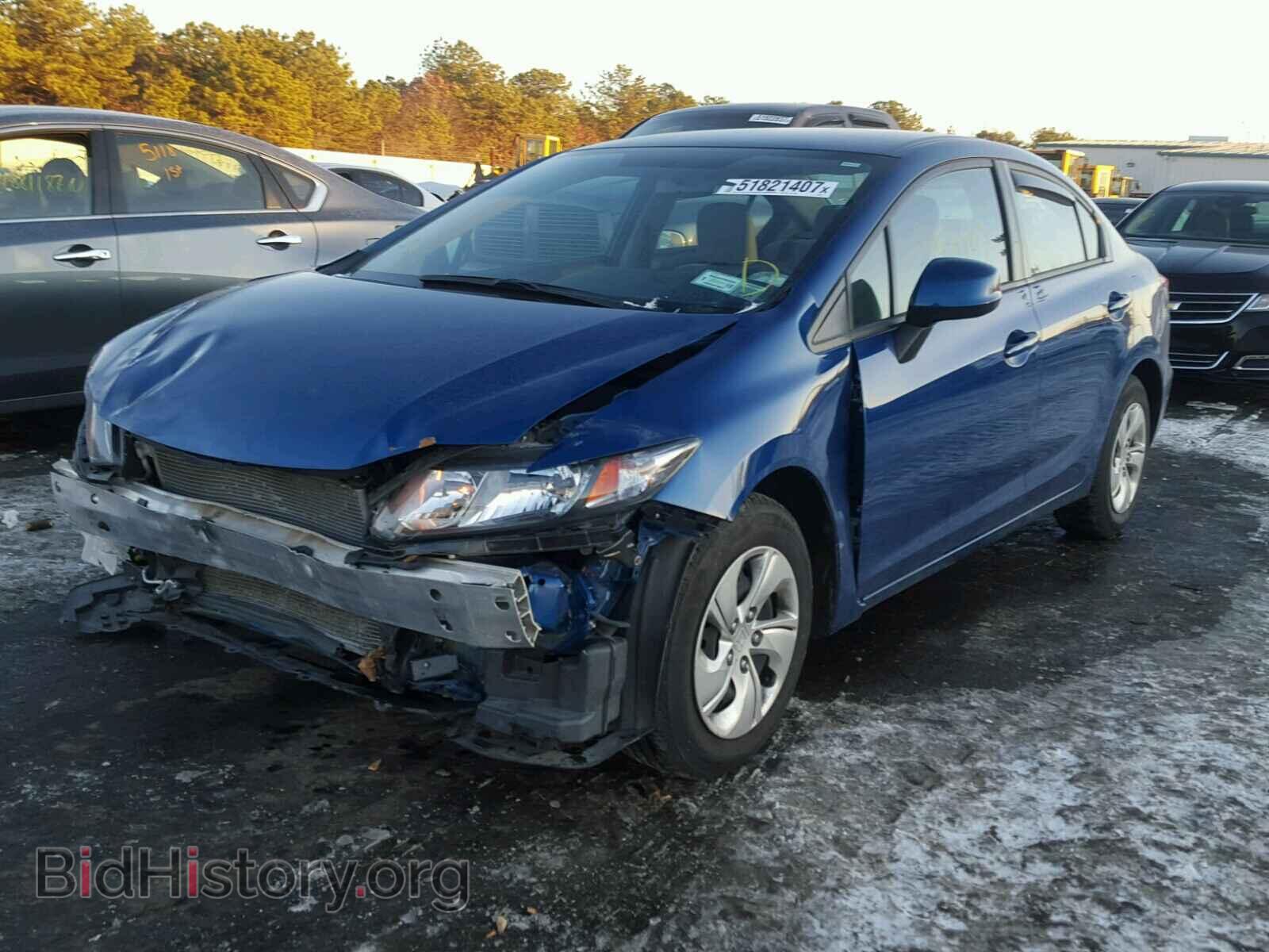 2013 HONDA CIVIC - VIN: 2HGFB2F57DH584533 - Фото 2