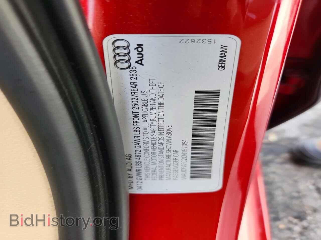 2012 AUDI A6 - VIN: WAUDFAFC2CN157394 - Photo 12