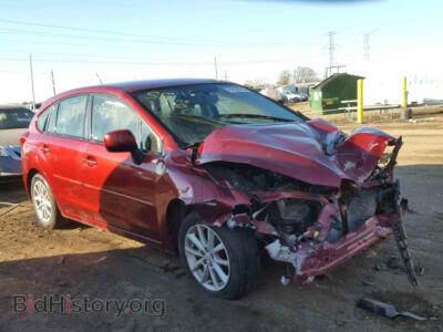 2014 Subaru IMPREZA Impreza PR, burgundy — VIN JF1GPAC61E8256937, Copart