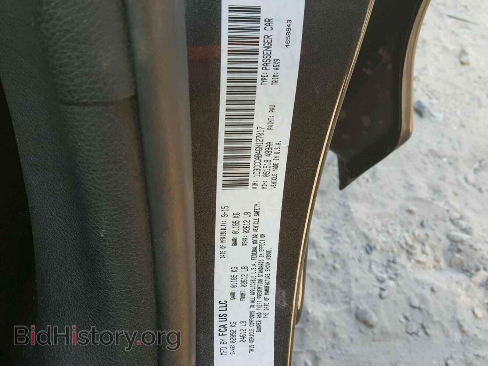 2016 CHRYSLER 200 - VIN: 1C3CCCAB4GN127017 - Photo 10