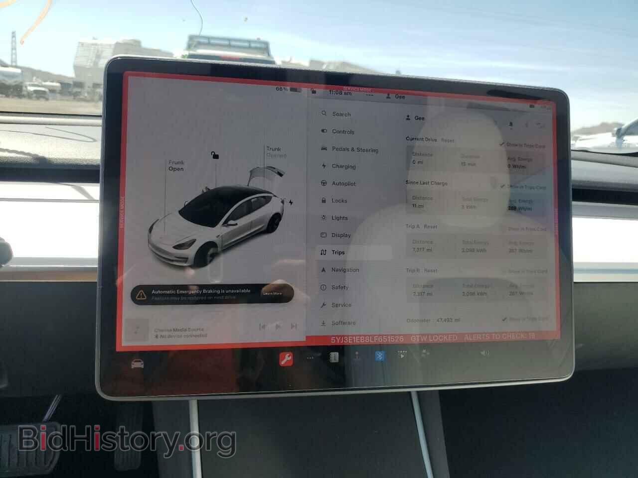 2020 TESLA MODEL 3 - VIN: 5YJ3E1EB8LF651526 - Фото 9