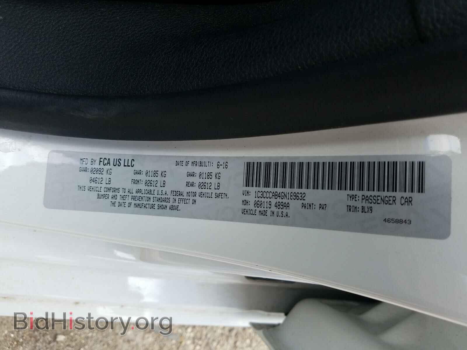 2016 CHRYSLER 200 - VIN: 1C3CCCAB4GN189632 - Фото 10
