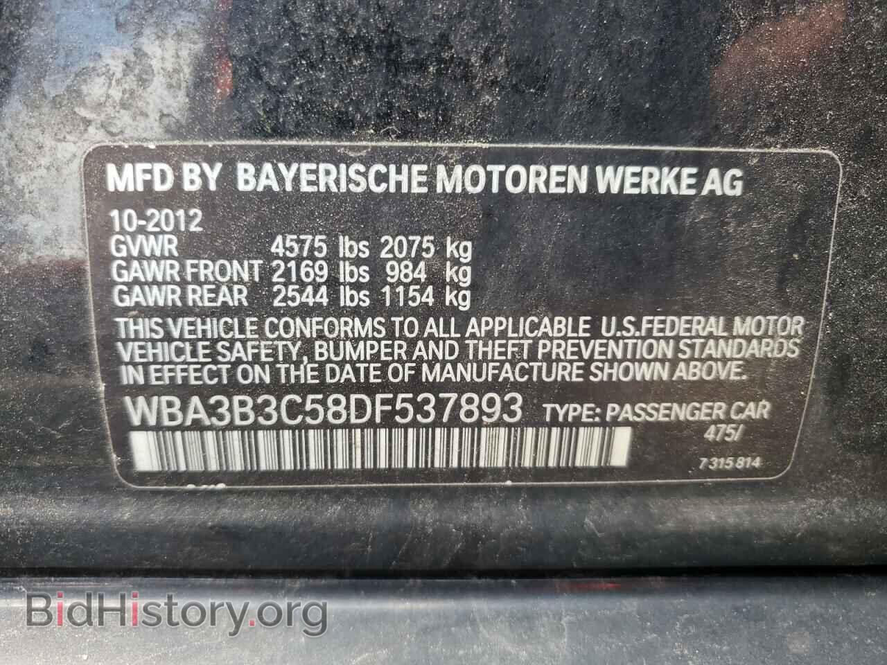 2013 BMW 3 SERIES - VIN: WBA3B3C58DF537893 - Photo 10