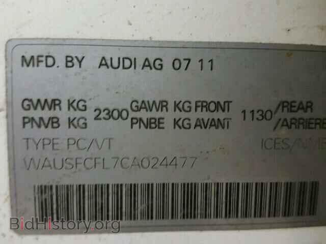 2012 AUDI A4 - VIN: WAUSFCFL7CA024477 - Photo 10