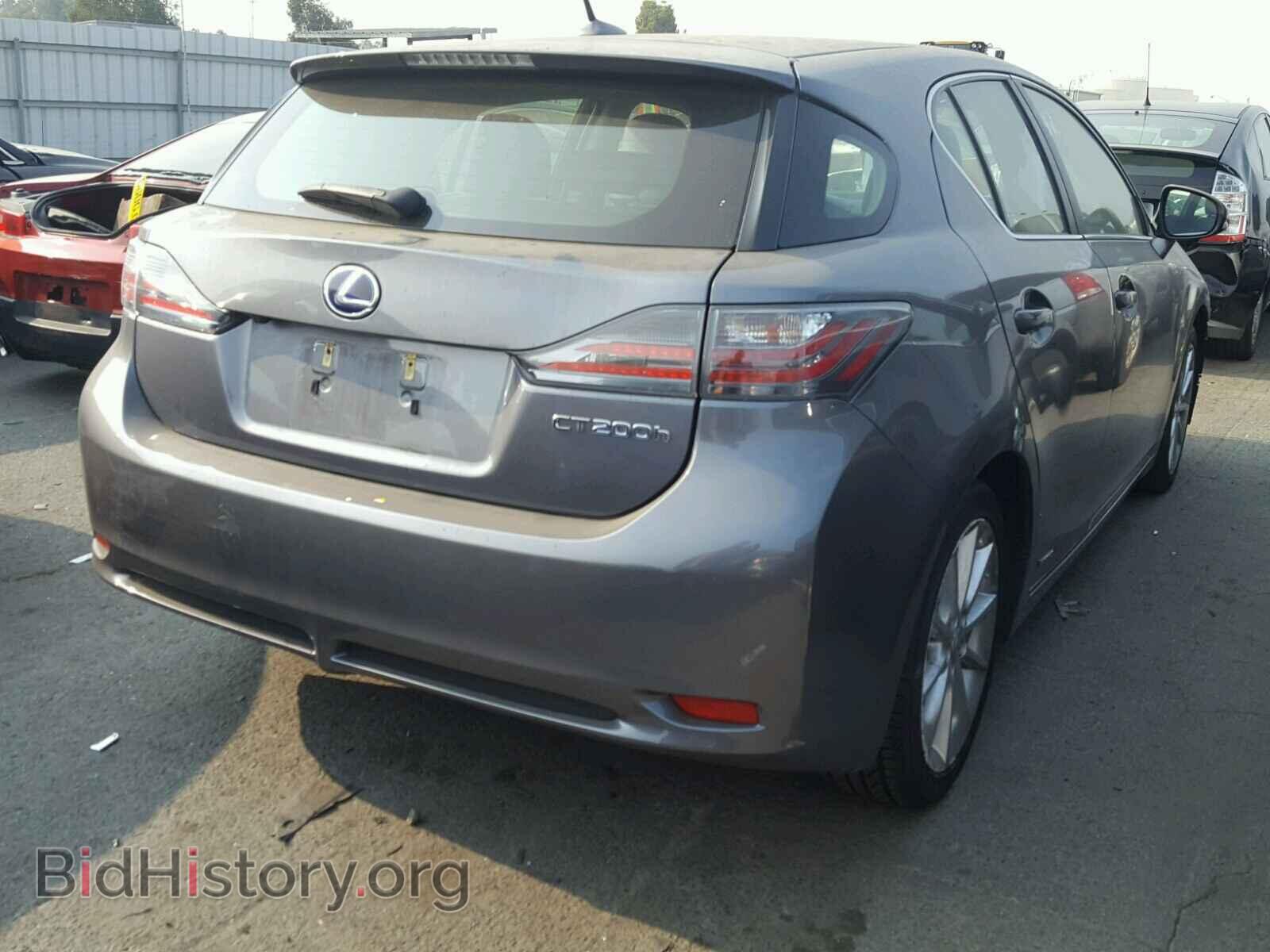 2012 LEXUS CT 200 - VIN: JTHKD5BH4C2099121 - Фото 4
