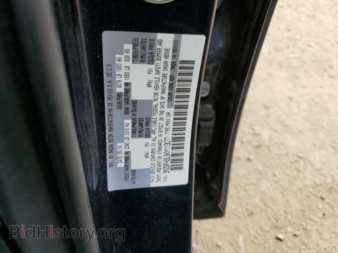 2019 MAZDA 3 - VIN: 3MZBPABL8KM113077 - Фото 12