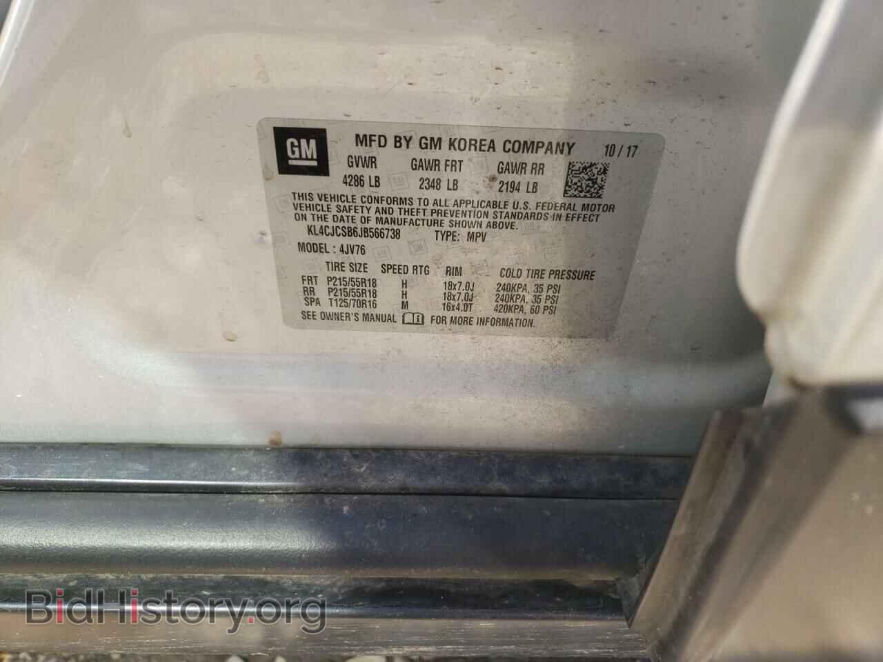 2018 BUICK ENCORE - VIN: KL4CJCSB6JB566738 - Photo 10