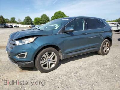 2016 Ford EDGE Titanium, blue — VIN 2FMPK4K97GBB83249, Copart