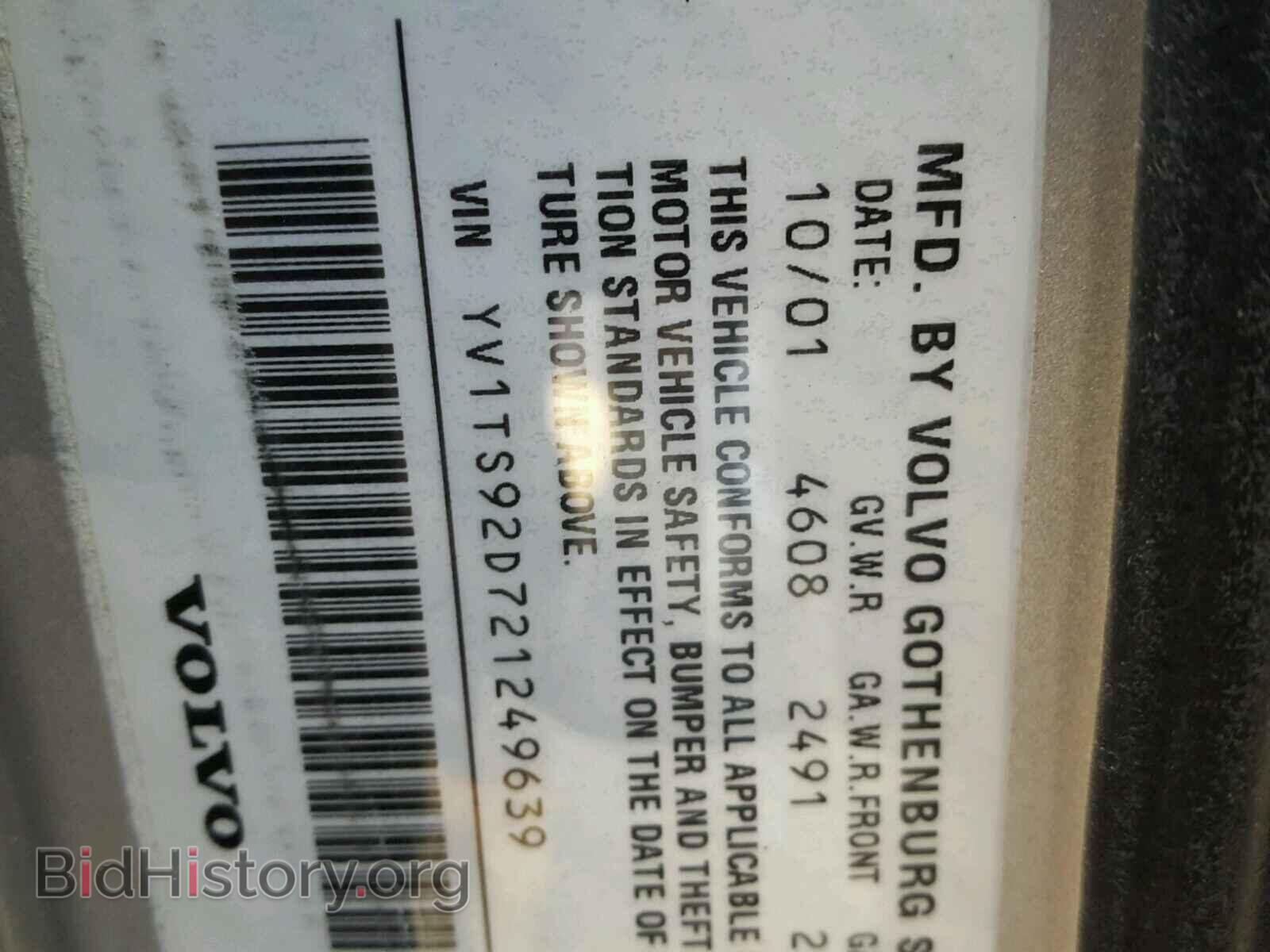 2002 VOLVO S80 - VIN: YV1TS92D721249639 - Photo 10