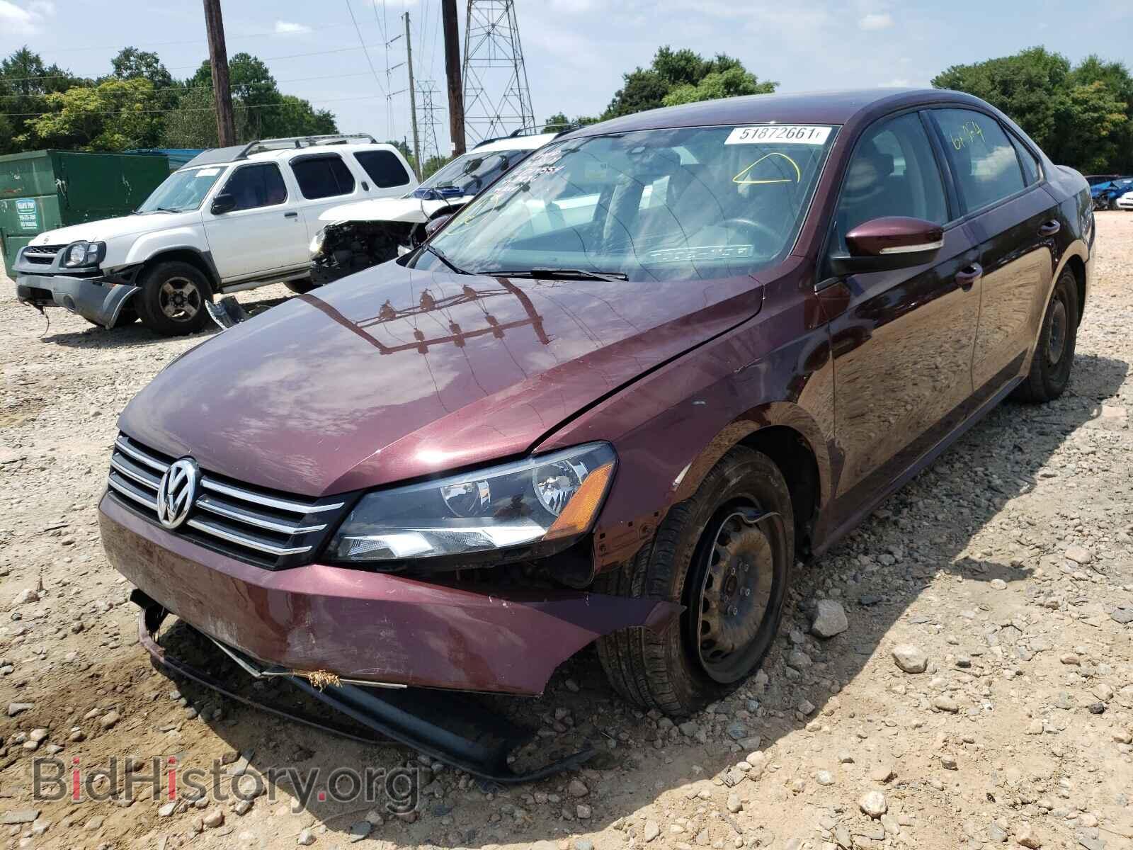 2014 VOLKSWAGEN PASSAT - VIN: 1VWAT7A3XEC038836 - Фото 2